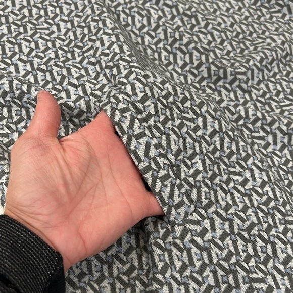 Tyler Böe Kim Cowl Neck Shift Dress in Blue Grey Print Size Large - Picture 9 of 16